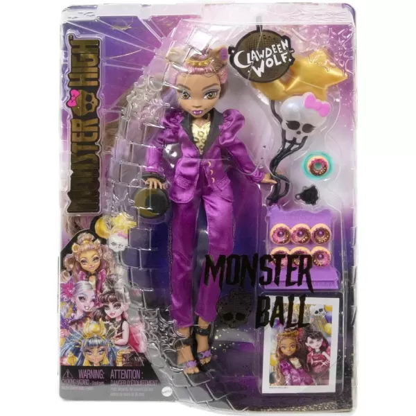 Monster High Cleo De Nile Doll in Monster Ball Party Dress with Themed Accessories Like a ScepterClawdeen