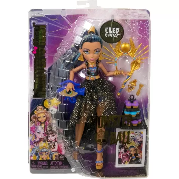 Monster High Cleo De Nile Doll in Monster Ball Party Dress with Themed Accessories Like a ScepterCleo