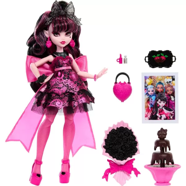 Monster High Cleo De Nile Doll in Monster Ball Party Dress with Themed Accessories Like a ScepterDraculaura