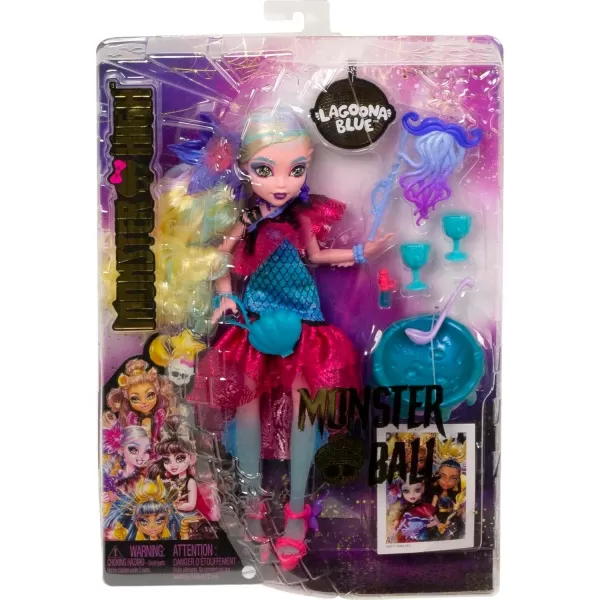 Monster High Cleo De Nile Doll in Monster Ball Party Dress with Themed Accessories Like a ScepterLagoona