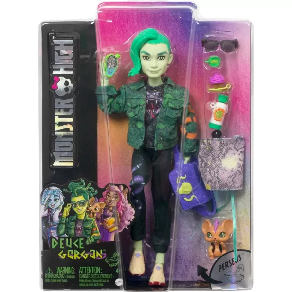 Monster High Deuce Gorgon Posable Doll Pet and Accessories Denim Snake Jacket Tinted Sunglasses Kids Toys Amazon ExclusiveMonster High Deuce Gorgon Posable Doll Pet and Accessories Denim Snake Jacket Tinted Sunglasses Kids Toys Amazon Exclusive