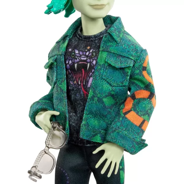 Monster High Deuce Gorgon Posable Doll Pet and Accessories Denim Snake Jacket Tinted Sunglasses Kids Toys Amazon ExclusiveMonster High Deuce Gorgon Posable Doll Pet and Accessories Denim Snake Jacket Tinted Sunglasses Kids Toys Amazon Exclusive