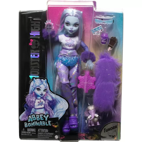 Monster High Doll Abbey Bominable Yeti with Pet Mammoth Tundra amp Accessories Including Furry Scarf amp Snowflake BackpackMonster High Doll Abbey Bominable Yeti with Pet Mammoth Tundra amp Accessories Including Furry Scarf amp Snowflake Backpack