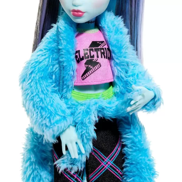 Monster High Doll Frankie Stein Creepover Party Set with Pet Dog Watzie Sleepover Clothes and AccessoriesMonster High Doll Frankie Stein Creepover Party Set with Pet Dog Watzie Sleepover Clothes and Accessories