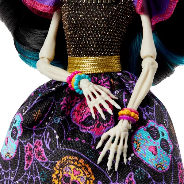 Monster High Doll Skelita Calaveras Da De Muertos Collectible with Displayable Packaging Colorful Fashion with Traditional DetailsMonster High Doll Skelita Calaveras Da De Muertos Collectible with Displayable Packaging Colorful Fashion with Traditional Details