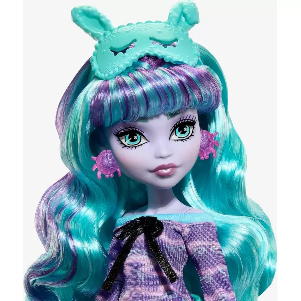 Monster High Doll Twyla Creepover Party Set with Pet Bunny Dustin Sleepover Clothes and AccessoriesMonster High Doll Twyla Creepover Party Set with Pet Bunny Dustin Sleepover Clothes and Accessories