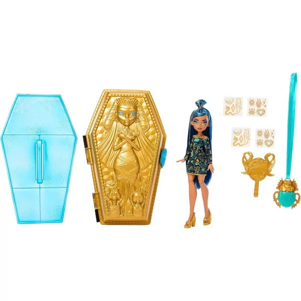 Monster High Doll and Beauty Kit Cleo De Nile BooJeweled Beauty Case with Tattoos and Necklace for Kids Amazon ExclusiveMonster High Doll and Beauty Kit Cleo De Nile BooJeweled Beauty Case with Tattoos and Necklace for Kids Amazon Exclusive