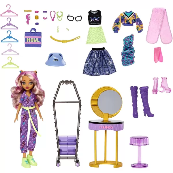 Monster High Doll and Playset For 4 years and older Clawdeen Wolf BooTique Studio with Fashion Accessories 20 Pieces for MixAndMatch OutfitsMonster High Doll and Playset For 4 years and older Clawdeen Wolf BooTique Studio with Fashion Accessories 20 Pieces for MixAndMatch Outfits