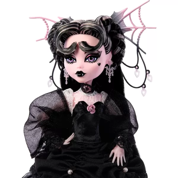 Monster High Draculaura Doll Vampire Heart in Extravagant Black Ballgown with Elegant Headpiece and Accessories Amazon ExclusiveMonster High Draculaura Doll Vampire Heart in Extravagant Black Ballgown with Elegant Headpiece and Accessories Amazon Exclusive