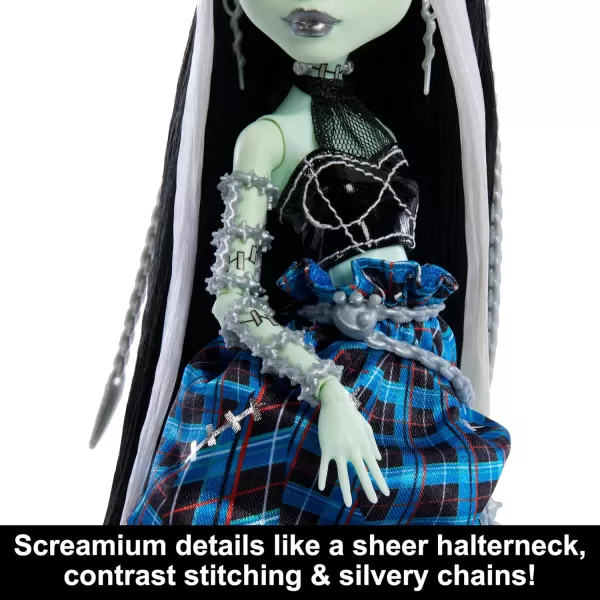 Monster High Frankie Stein Doll with Original Sculpt Stitched in Style Collector Doll with Deconstructed Gown and SewingInspired Accessories Amazon ExclusiveMonster High Frankie Stein Doll with Original Sculpt Stitched in Style Collector Doll with Deconstructed Gown and SewingInspired Accessories Amazon Exclusive