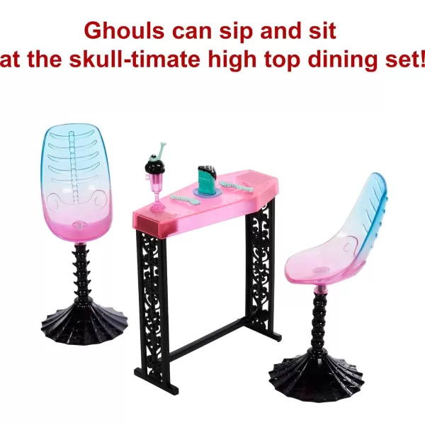 Monster High The Coffin Bean Playset Caf with Two Pets Spooky Furniture Pastry Treats and Drinks Barista Counter Kids Toys Gift SetMonster High The Coffin Bean Playset Caf with Two Pets Spooky Furniture Pastry Treats and Drinks Barista Counter Kids Toys Gift Set