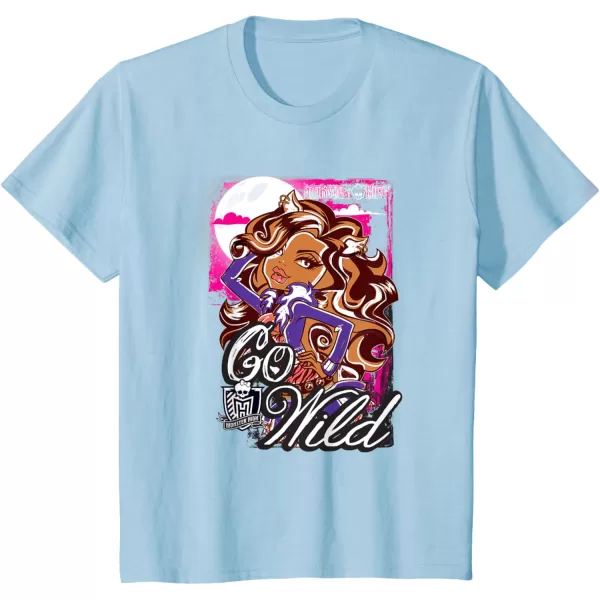 Monster High Alumni  Clawdeen  Go Wild TShirtBaby Blue