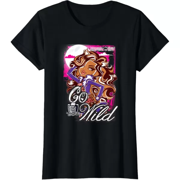 Monster High Alumni  Clawdeen  Go Wild TShirtBlack