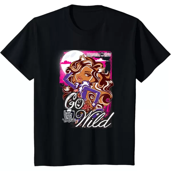 Monster High Alumni  Clawdeen  Go Wild TShirtBlack