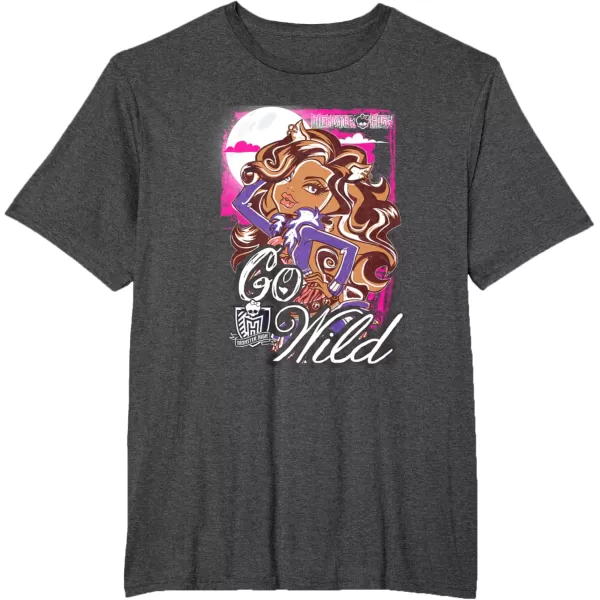 Monster High Alumni  Clawdeen  Go Wild TShirtDark Heather Grey