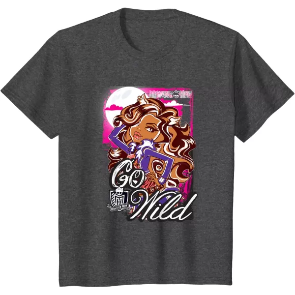 Monster High Alumni  Clawdeen  Go Wild TShirtDark Heather Grey