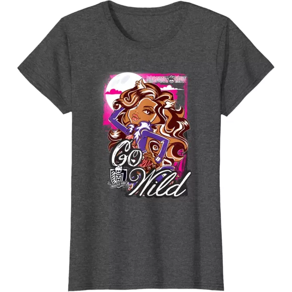 Monster High Alumni  Clawdeen  Go Wild TShirtDark Heather Grey