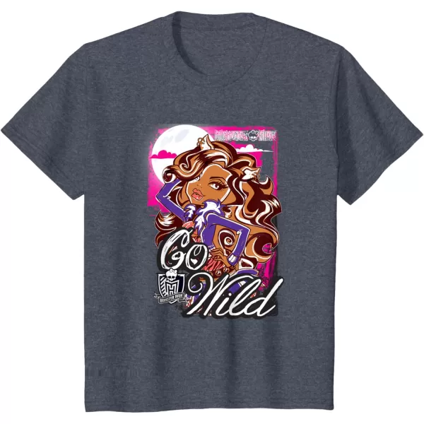 Monster High Alumni  Clawdeen  Go Wild TShirtHeather Blue