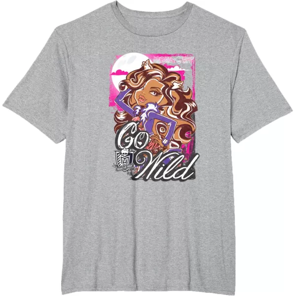 Monster High Alumni  Clawdeen  Go Wild TShirtHeather Grey