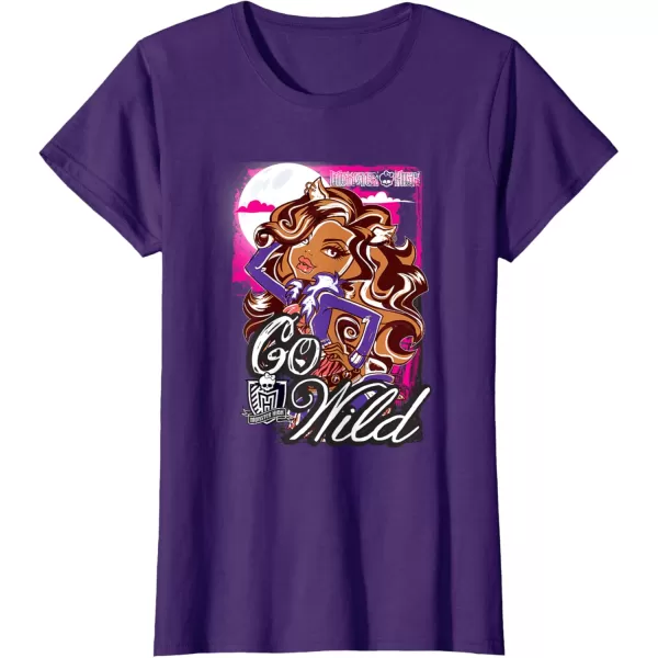 Monster High Alumni  Clawdeen  Go Wild TShirtPurple