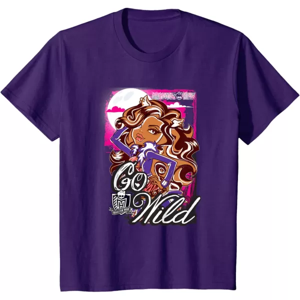 Monster High Alumni  Clawdeen  Go Wild TShirtPurple