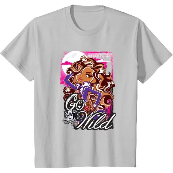 Monster High Alumni  Clawdeen  Go Wild TShirtSilver Grey