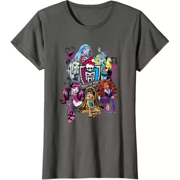 Monster High Alumni  Graffiti Wall TShirtAsphalt Grey