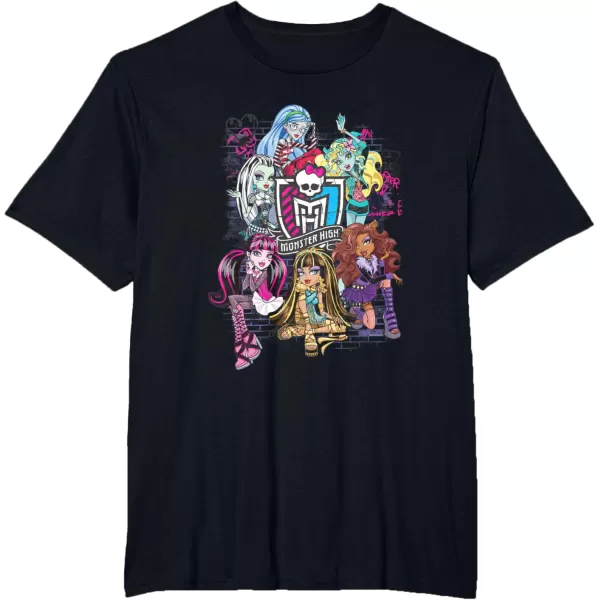 Monster High Alumni  Graffiti Wall TShirtBlack