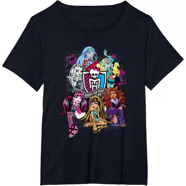 Monster High Alumni  Graffiti Wall TShirtBlack