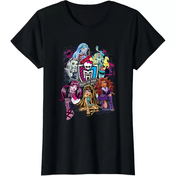 Monster High Alumni  Graffiti Wall TShirtBlack