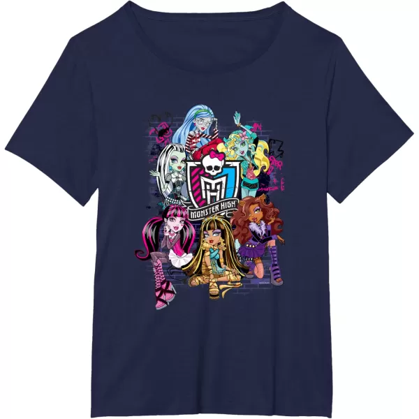 Monster High Alumni  Graffiti Wall TShirtNavy Blue