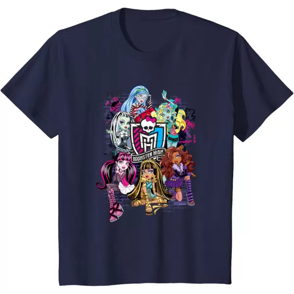 Monster High Alumni  Graffiti Wall TShirtNavy Blue