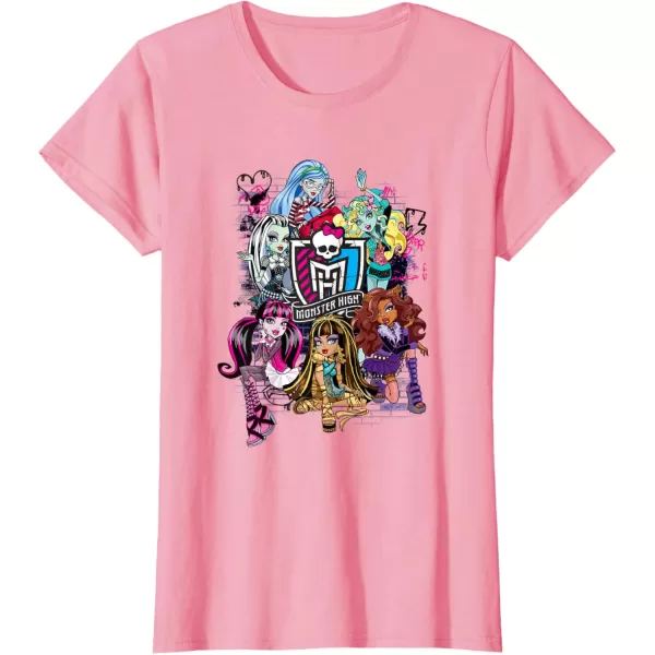 Monster High Alumni  Graffiti Wall TShirtPink