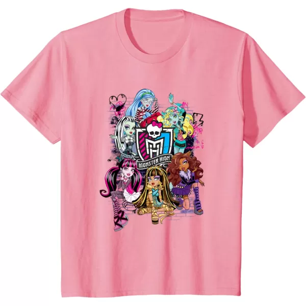 Monster High Alumni  Graffiti Wall TShirtPink