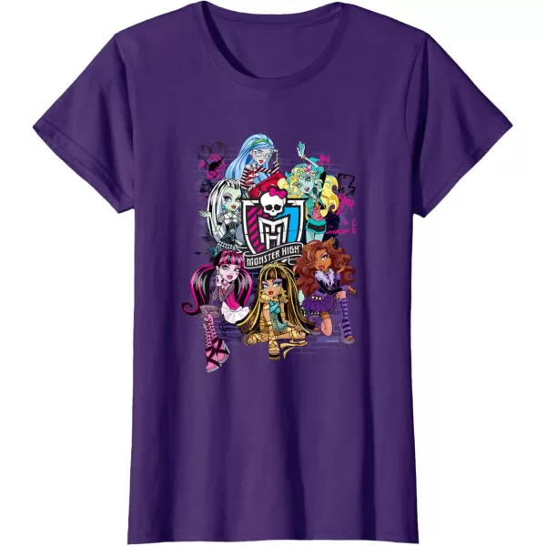 Monster High Alumni  Graffiti Wall TShirtPurple