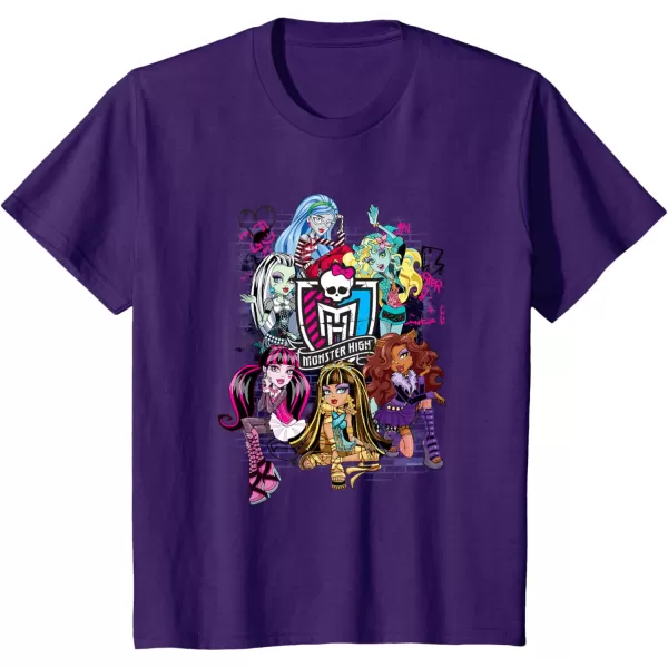 Monster High Alumni  Graffiti Wall TShirtPurple