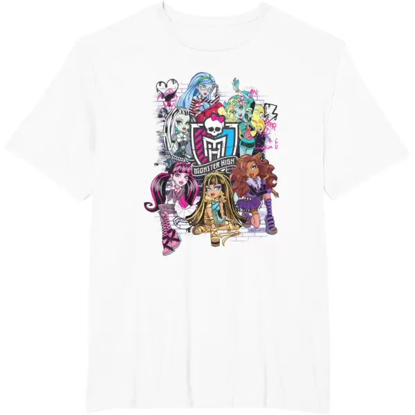 Monster High Alumni  Graffiti Wall TShirtWhite