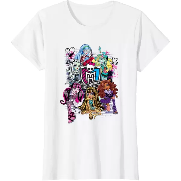 Monster High Alumni  Graffiti Wall TShirtWhite