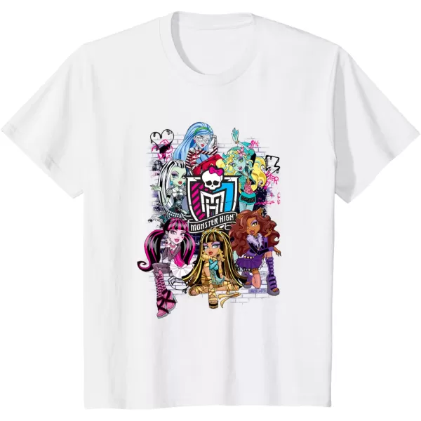 Monster High Alumni  Graffiti Wall TShirtWhite