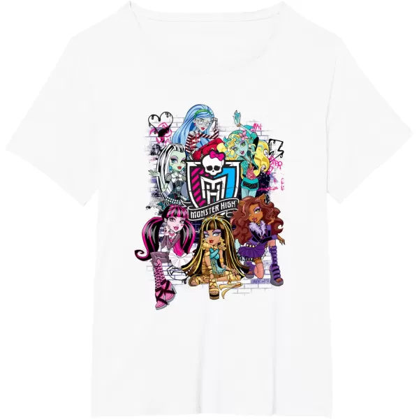 Monster High Alumni  Graffiti Wall TShirtWhite