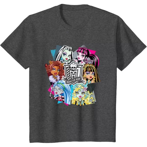 Monster High Alumni  Let the Ghoul Times Roll TShirtDark Heather Grey