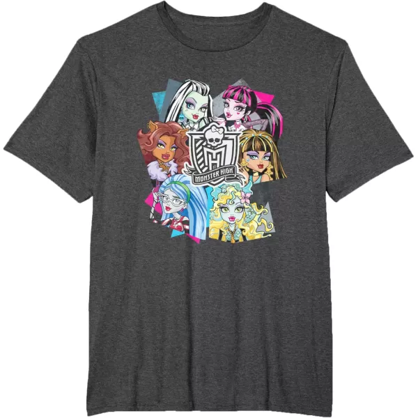 Monster High Alumni  Let the Ghoul Times Roll TShirtDark Heather Grey