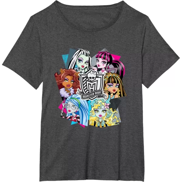 Monster High Alumni  Let the Ghoul Times Roll TShirtDark Heather Grey