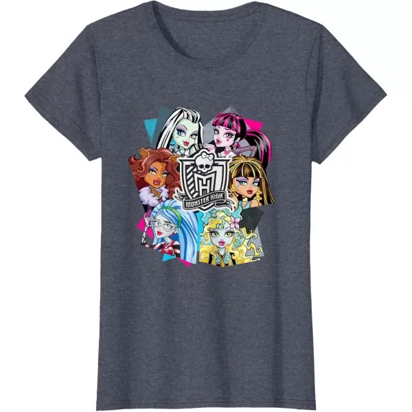 Monster High Alumni  Let the Ghoul Times Roll TShirtHeather Blue