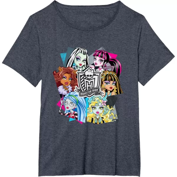 Monster High Alumni  Let the Ghoul Times Roll TShirtHeather Blue