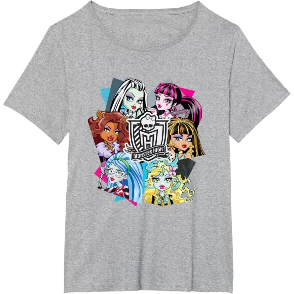 Monster High Alumni  Let the Ghoul Times Roll TShirtHeather Grey