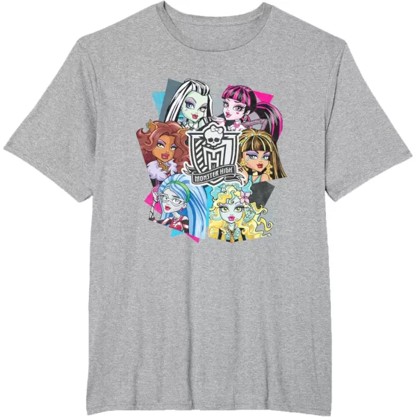 Monster High Alumni  Let the Ghoul Times Roll TShirtHeather Grey