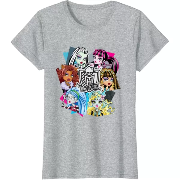 Monster High Alumni  Let the Ghoul Times Roll TShirtHeather Grey