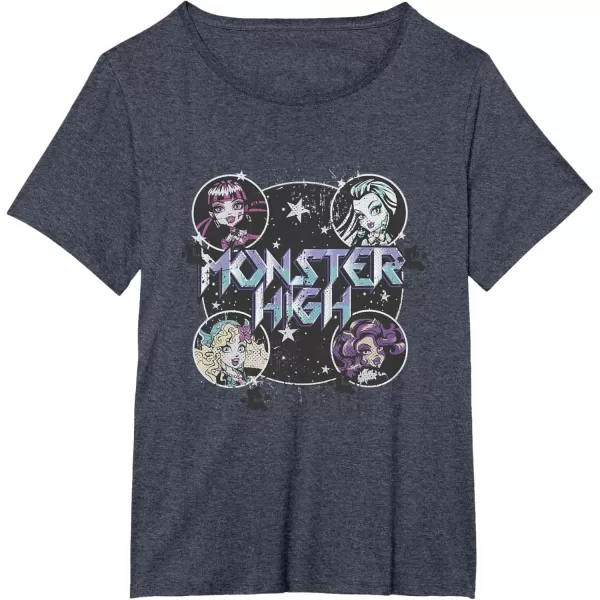 Monster High Alumni  Monster High Tour TShirtHeather Blue