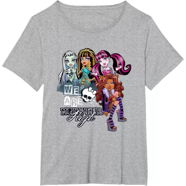 Monster High Alumni  We Are Monster High TShirtHeather Grey